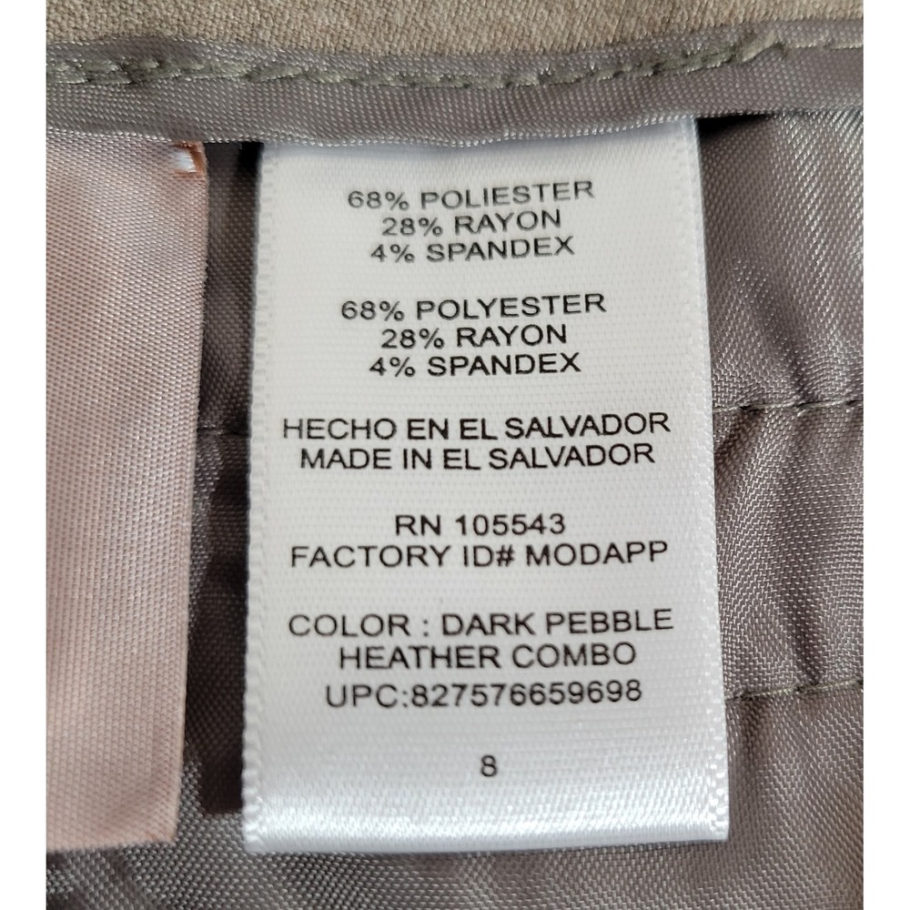 NWT Daisy Fuentes Straight Leg Dress Pants New Favorite Fit Size 8 Womens 0270 - Picture 5 of 10